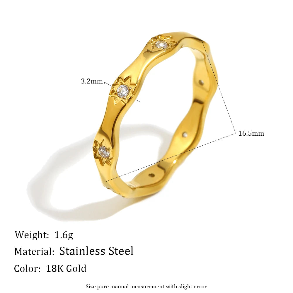 Aurelia Étoile — Radiant Star Zircon Ring | Timeless Luxury Jewelry