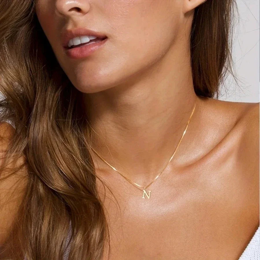 Aurelia Initial — Signature Letter Pendant Necklace | Timeless Luxury Collection