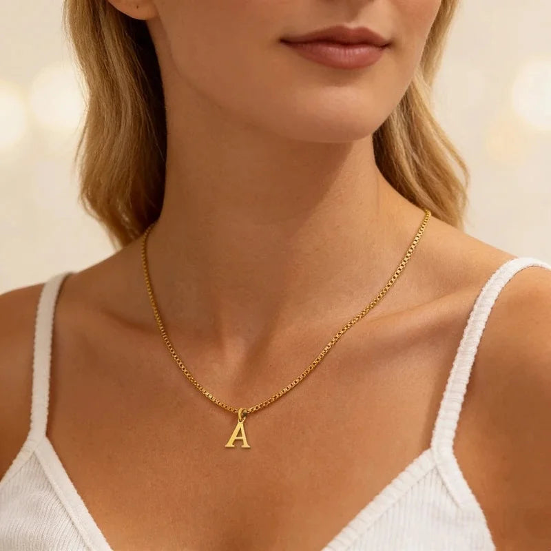 Aurelia Initial — Signature Letter Pendant Necklace | Timeless Luxury Collection