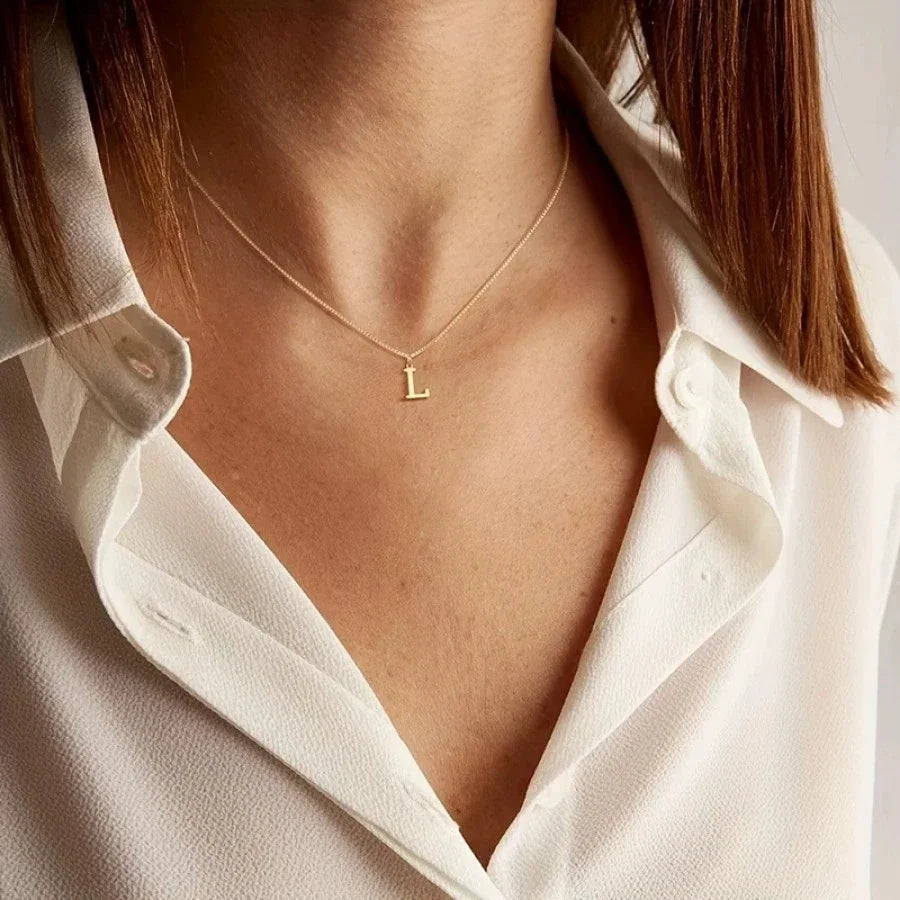Aurelia Initial — Signature Letter Pendant Necklace | Timeless Luxury Collection
