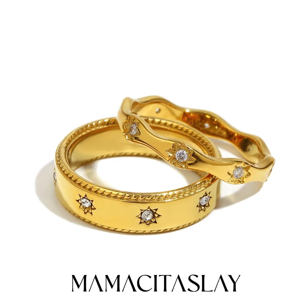 Aurelia Étoile — Radiant Star Zircon Ring | Timeless Luxury Jewelry