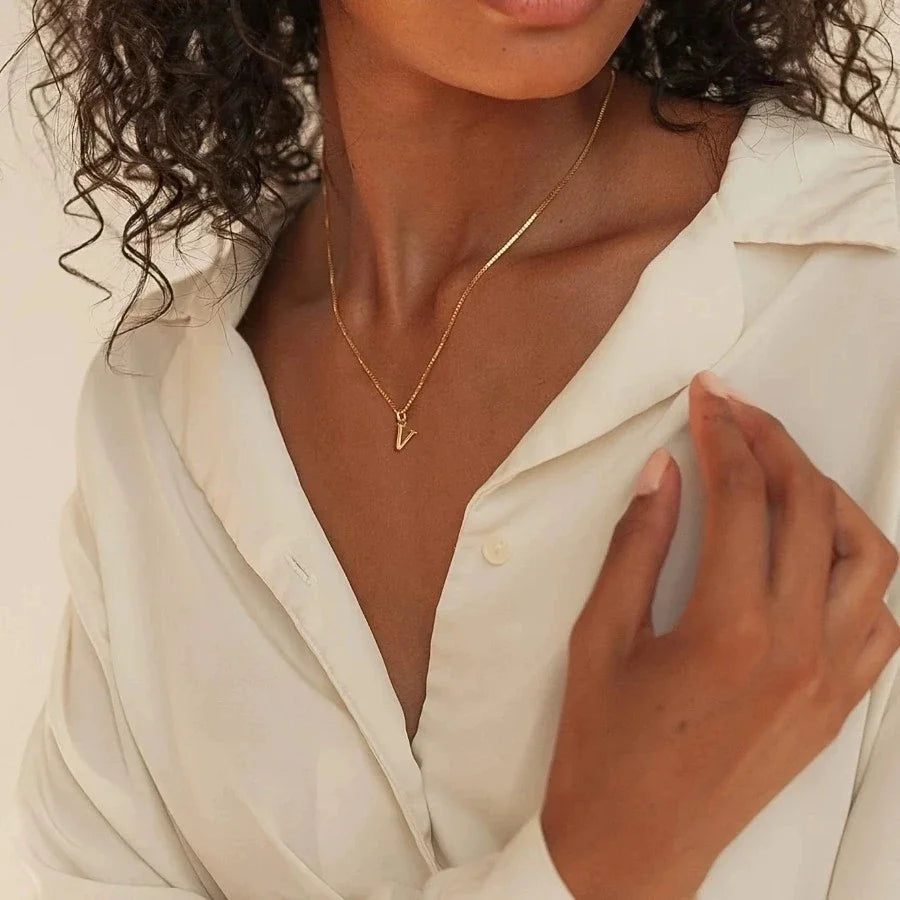 Aurelia Initial — Signature Letter Pendant Necklace | Timeless Luxury Collection