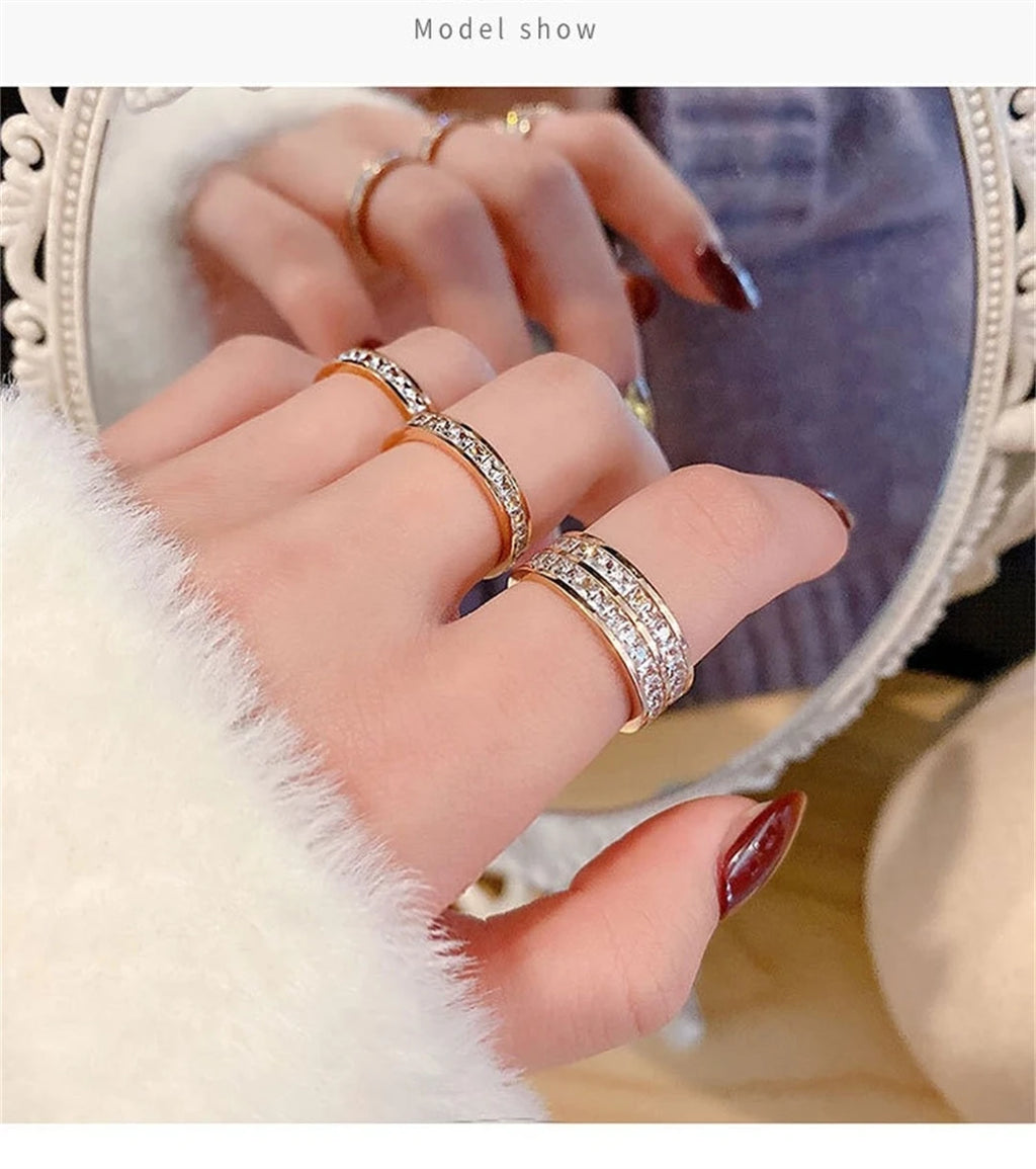 relia Royale — Rose Gold Crystal Halo Ring | Timeless Elegance