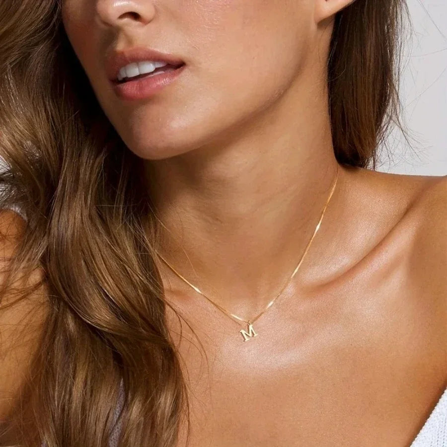 Aurelia Initial — Signature Letter Pendant Necklace | Timeless Luxury Collection