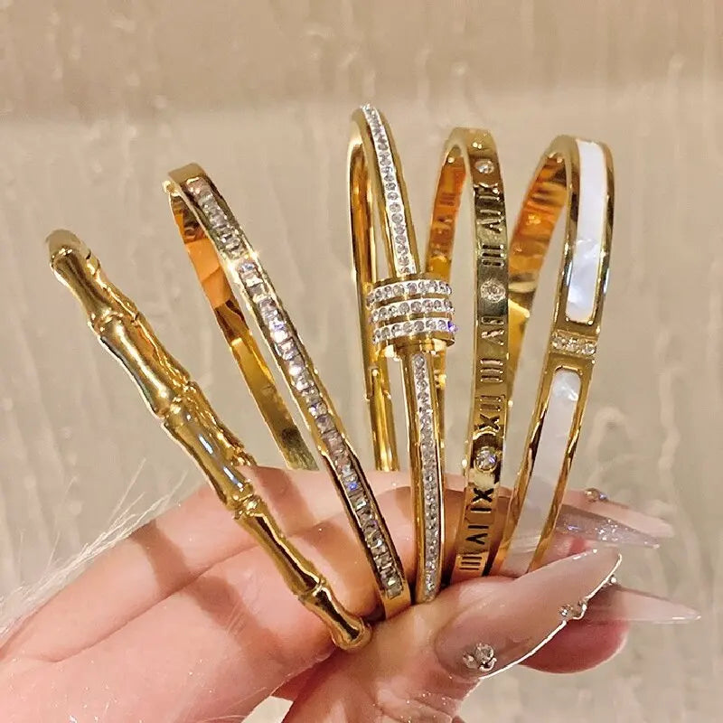 Aurelia Gold Zircon Bracelet – Signature Luxury Edition