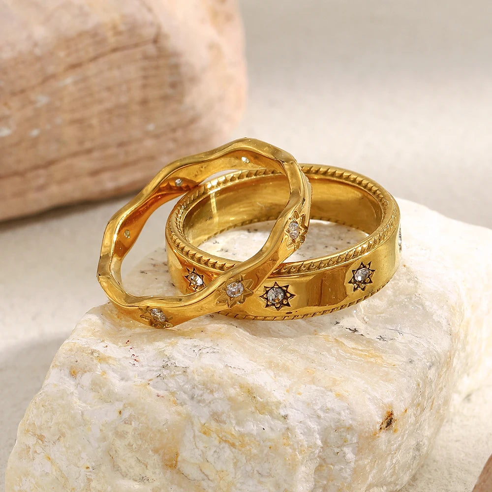 Aurelia Étoile — Radiant Star Zircon Ring | Timeless Luxury Jewelry