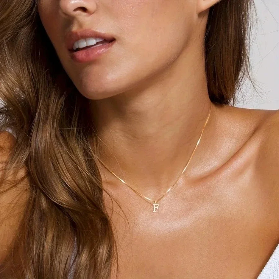 Aurelia Initial — Signature Letter Pendant Necklace | Timeless Luxury Collection