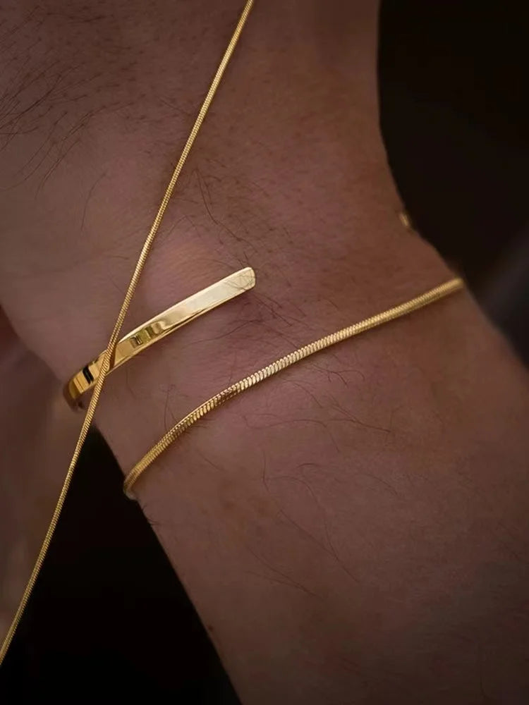 Aurelius Silver Snake Bracelet