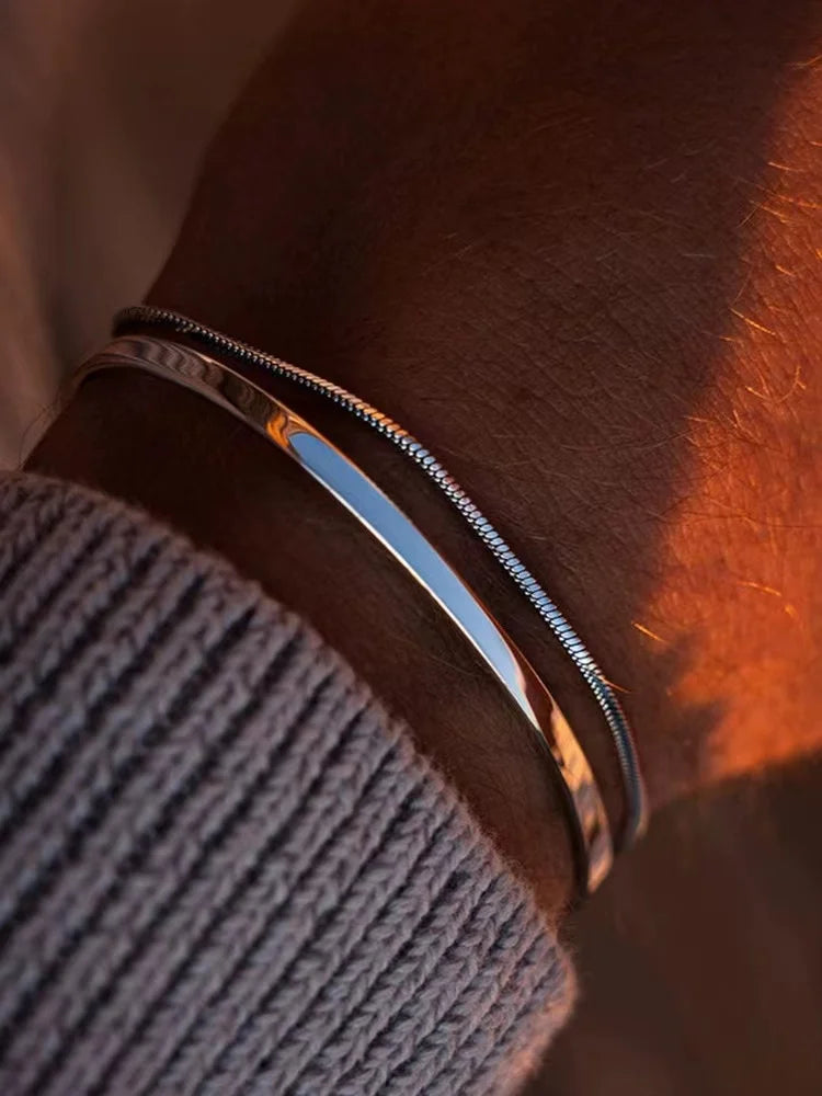 Aurelius Silver Snake Bracelet