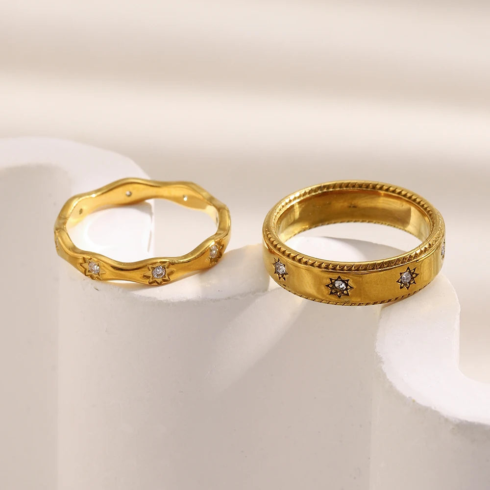 Aurelia Étoile — Radiant Star Zircon Ring | Timeless Luxury Jewelry