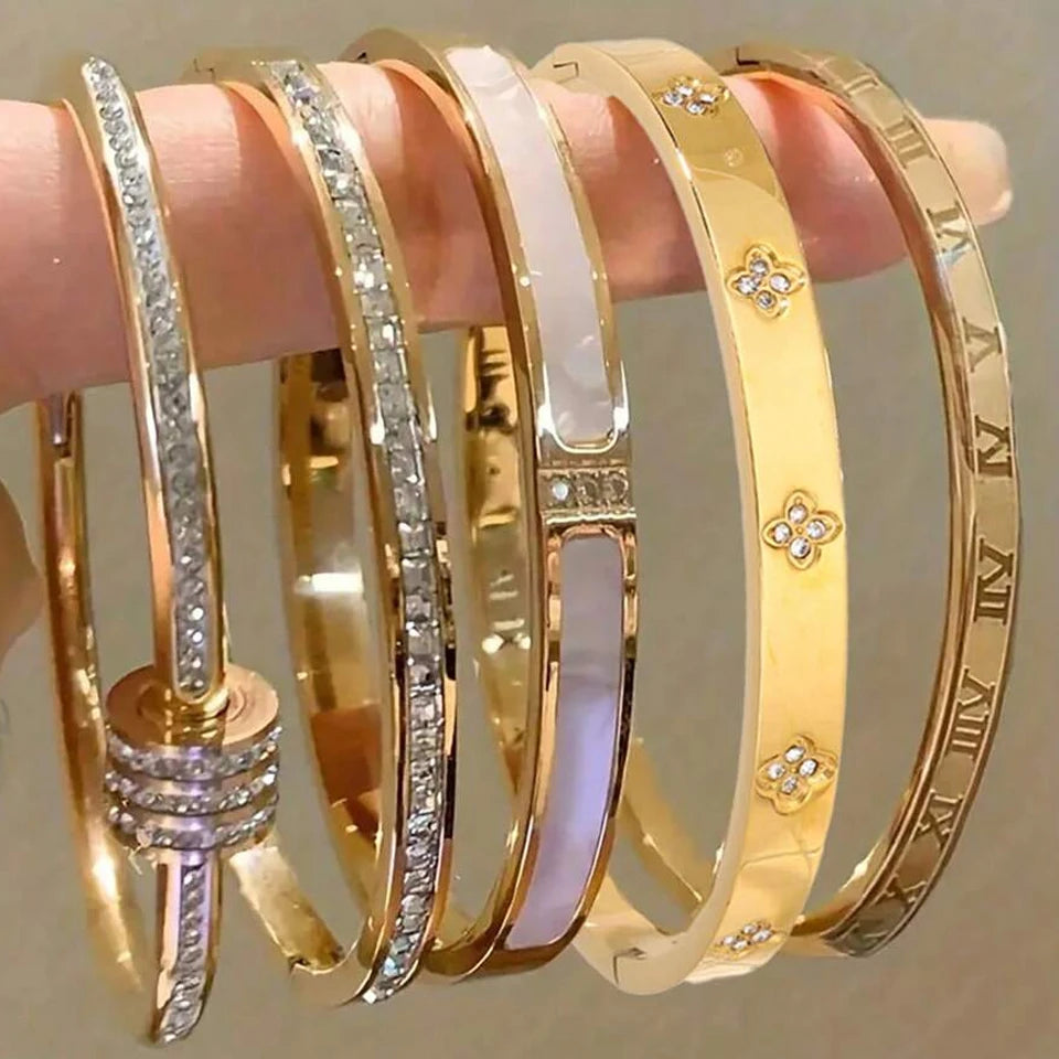 AURELIA Crystal Stack Bracelet Set ✨