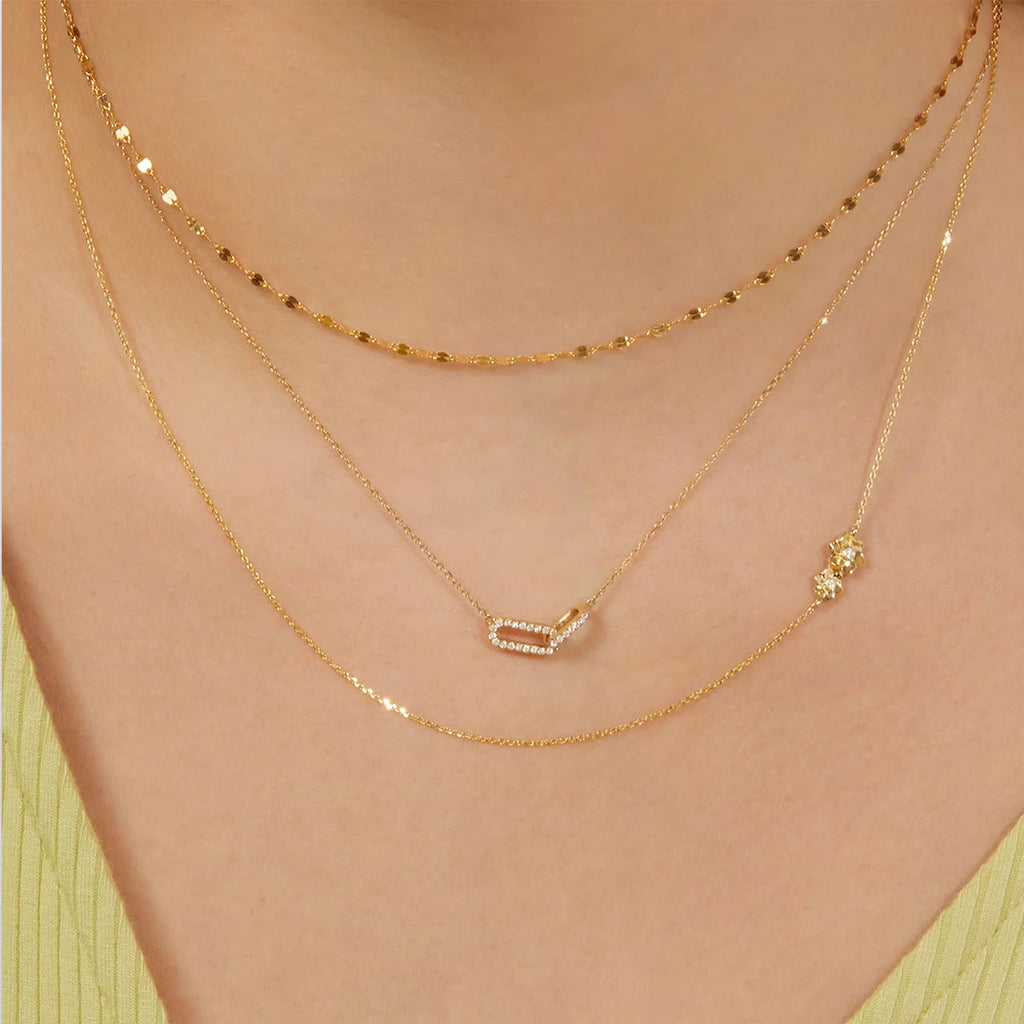 Aurelia Double Halo Necklace — Signature Rhinestone Elegance