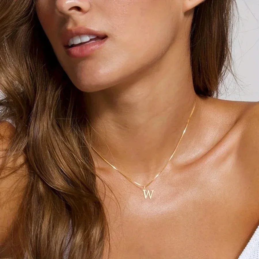 Aurelia Initial — Signature Letter Pendant Necklace | Timeless Luxury Collection