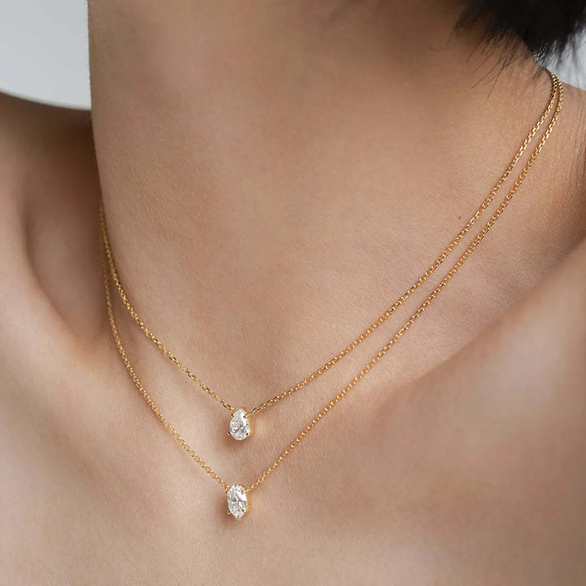 Elegant Crystal Zircon Layered Necklace – Luxury Pendant Choker for Women
